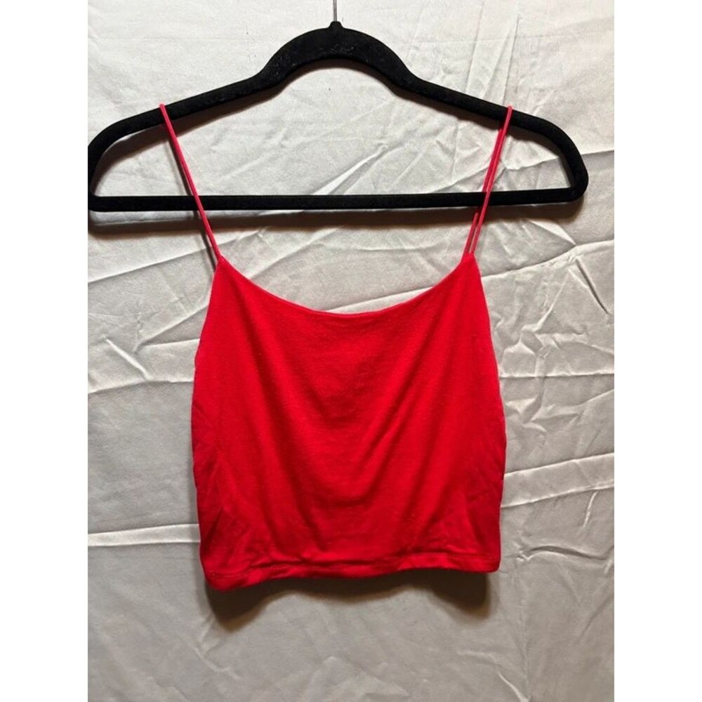 Super soft, red crop top